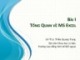Bài giảng Tin văn phòng: Bài 1 - ThS. Thiều Quang Trung
