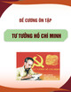 Đề cương ôn tập học phần Tư tưởng Hồ Chí Minh